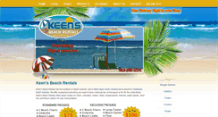 Desktop Screenshot of keensbeachrentals.com