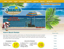 Tablet Screenshot of keensbeachrentals.com